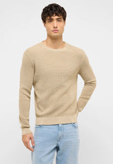 Męski Sweter Mustang Style Edward White Pepper 1017414 3268