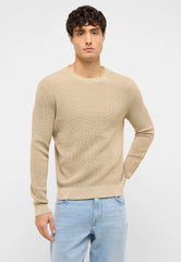 Męski Sweter Mustang Style Edward White Pepper 1017414 3268
