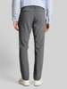 Męskie Spodnie Materiałowe Tom Tailor Jersey Slim Chino Black White Birds Eye 1044853 35951