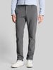 Męskie Spodnie Materiałowe Tom Tailor Jersey Slim Chino Black White Birds Eye 1044853 35951