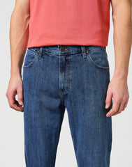 Męskie Spodnie Jeansowe Wrangler Straight Mid Stone 112126011