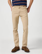 Męskie Spodnie Materiałowe Wrangler Larston Timberwolf 112368475
