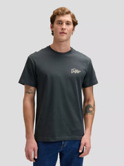 Męska Koszulka Lee Flag Tee Washed Black 112376473