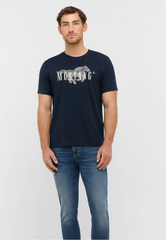 Męski T-Shirt Mustang Style Austin Dark Sapphire 1016858 4136