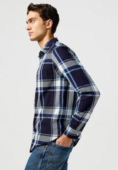 Koszula Męska Wrangler 1 Pkt Shirt Large Indigo Plaid 112362898