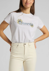 Damski T-shirt Lee Kansas Graphic Tee Lilac Hunt L44HEPQC 112109879