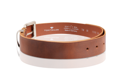 Męski Pasek Skórzany Klasyczny Skóra Tom Tailor Tg1068l89/690 40mm Gürtel Q.6789 0690 Darkbrown