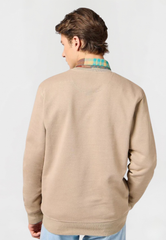 Meska Bluza Wrangler Small Logo Crew Timberwolf 112364092