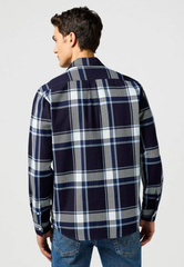 Koszula Męska Wrangler 1 Pkt Shirt Large Indigo Plaid 112362898