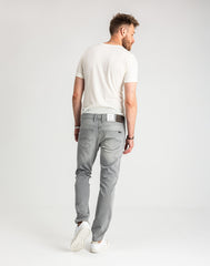 Męskie Spodnie Jeansowe Mustang Oregon Slim K Denim Grey 1014264 4500 842