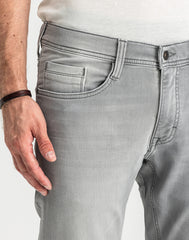 Męskie Spodnie Jeansowe Mustang Oregon Slim K Denim Grey 1014264 4500 842