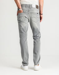 Męskie Spodnie Jeansowe Mustang Oregon Slim K Denim Grey 1014264 4500 842
