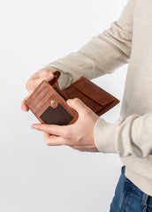 Skórzany Portfel Uniwersalny Rfid Mustang Denimo High Wallet Side Opening