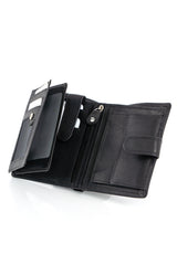 Męski Portfel Skórzany Czarny Mustang Denimo Wallet