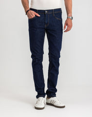 Męskie Spodnie Jeansowe Mustang Style Oregon Tapered Denim Blue 1017123 5000 901