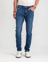 Męskie Spodnie Jeansowe Mustang Style Oregon Tapered Denim Blue 1017123 5000 782