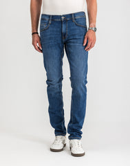 Męskie Spodnie Jeansowe Mustang Style Oregon Tapered Denim Blue 1017123 5000 782