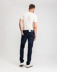 Męskie Spodnie Jeansowe Mustang Style Oregon Tapered Denim Blue 1017122 5000 801