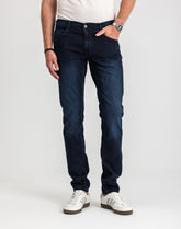 Męskie Spodnie Jeansowe Mustang Style Oregon Tapered Denim Blue 1017122 5000 801