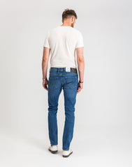Męskie Spodnie Jeansowe Mustang Style Oregon Tapered Denim Blue 1017123 5000 623