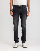Męskie Spodnie Jeansowe Mustang Style Oregon Tapered Denim Black 1017124 4000 800