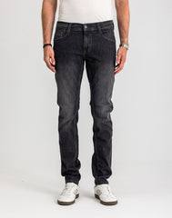 Męskie Spodnie Jeansowe Mustang Style Oregon Tapered Denim Black 1017124 4000 800