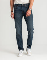 Męskie Spodnie Jeansowe Tom Tailor Marvin Mid Stone Wash Proste 1007858 10281