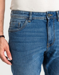 Męskie Spodnie Jeansowe Tom Tailor Josh Used Mid Stone Blue Denim Regular Slim Fit 1007860 10119