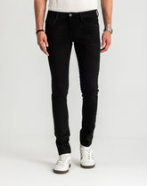 Męskie Spodnie Jeansowe Tom Tailor Troy Czarne Slim Fit 1021160 10270