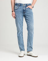 Męskie Spodnie Jeansowe Mustang Style Washington Straight Denim Blue 1016617 5000 202
