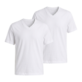 Zestaw Męskich Koszulek Tom Tailor Dwupak V-neck Tee White 1037738 20000