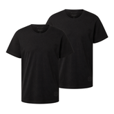 Dwupak Męska Koszulka Tom Tailor Doublepack Crewneck Tee Black 1037741 29999