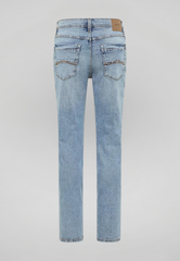 Męskie Spodnie Jeansowe Mustang Style Washington Straight Denim Blue 1016617 5000 202