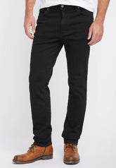 Męskie Spodnie Jeansowe Mustang Tramper Tapered Denim Black 1005088 4000 800
