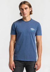 Męska Koszulka Lee Medium Logo Tee Orion Blue 112364593