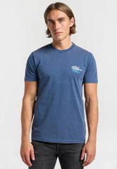 Męska Koszulka Lee Medium Logo Tee Orion Blue 112364593