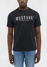 Męski T-Shirt Mustang Style Austin Jet Black 1016853 4188