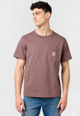 Meska Koszulka Wrangler Cj Pocket Tee Peppercorn 112371500
