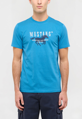 Męski T-Shirt Mustang Style Austin Sea of Belize 1016484 5444