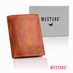 Skórzany Portfel Uniwersalny Rfid Mustang Denimo High Wallet Side Opening