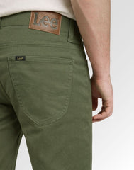 Męskie Spodnie Materiałowe Lee Slim Fit MVP Olive Moss 112376325