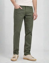 Męskie Spodnie Materiałowe Lee Slim Fit MVP Olive Moss 112376325