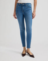 Damskie Spodnie Jeansowe Lee Scarlett High Zip Falling Stone 112376730