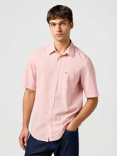 Meska Koszula Wrangler SS 1 Pkt Shirt Silver Pink 112362676