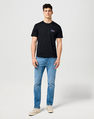 Męska Koszulka Wrangler Small Americana Tee Black 112371411