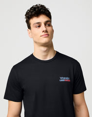 Męska Koszulka Wrangler Small Americana Tee Black 112371411