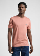 T-Shirt Męski Lee SS Patch Logo Tee Sepia 112364539