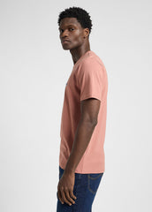T-Shirt Męski Lee SS Patch Logo Tee Sepia 112364539