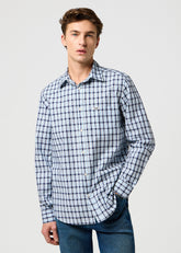 Męska Koszula Wrangler 1 Pkt Shirt Cerulean 112371552