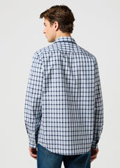 Męska Koszula Wrangler 1 Pkt Shirt Cerulean 112371552
